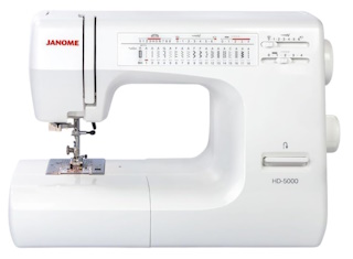 Janome HD-5000 Heavy Duty Sewing Machine with Aluminum Body