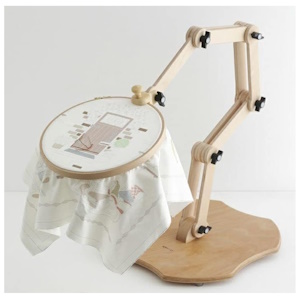 Nurge Adjustable Embroidery Table Stand and Wood Embroidery Hoop