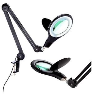 Brightech LightView PRO Magnifying Desk Lamp