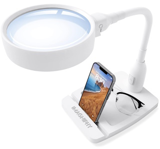 iMagniphy 8X Desk Magnifier with Light