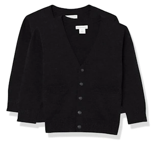 Amazon Essentials Unisex Kids and Toddlers Uniform Cotton Cardigan Sweaters Pack of 2
