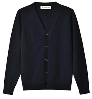 School Uniform Cardigan Sweater V-Neck Soft Cotton Clothing
