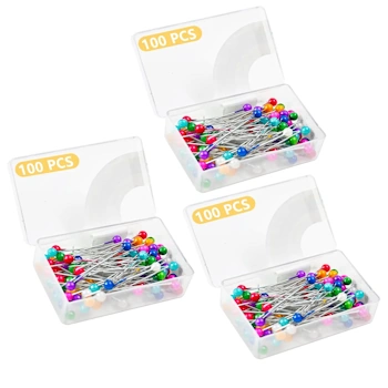 DTDNZKN 300PCS Glass Ball Head Sewing Pins
