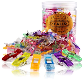 Yalis 100 Pcs Premium Sewing Clips Multipurpose Quilting and Crafting Tools