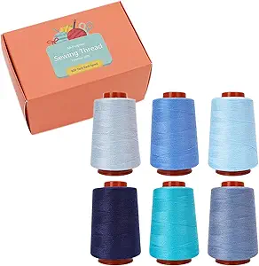 Connimonet Sewing Thread Set, 6 Pcs, All Purpose Sewing Thread, 40 wt