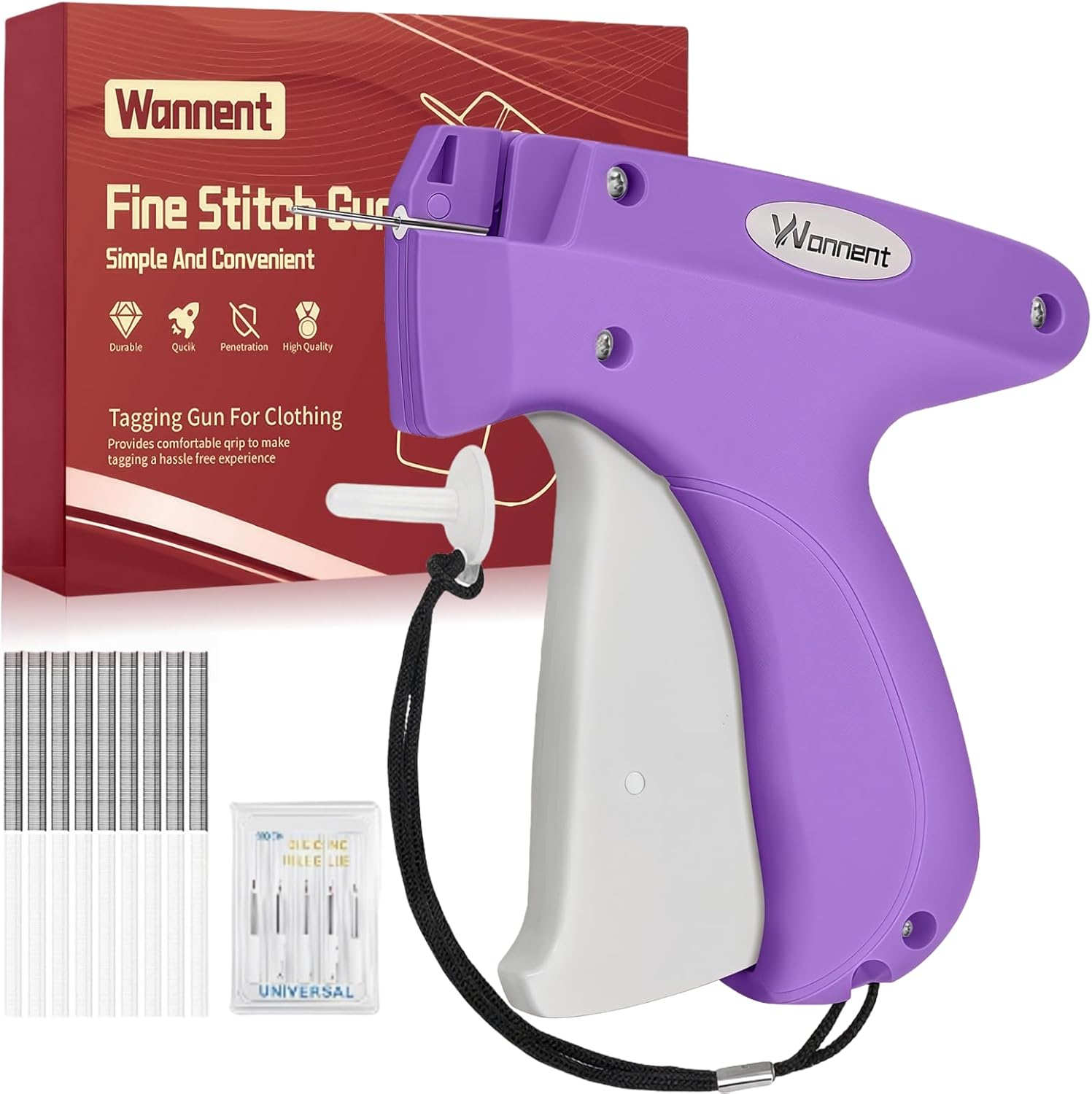 Wannent Stitch Gun for Clothes Stitchy Tagging Gun for Clothing Stitchy Quick Clothing Fixer