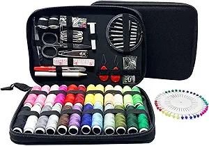 130pcs Sewing Kit with Case Portable Sewing Supplies