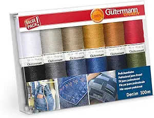 Gutermann Thread Set: Denim: 12 x 100m