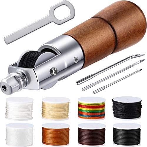 WILLBOND Leather Sewing Awl Hand Stitcher with Accessories