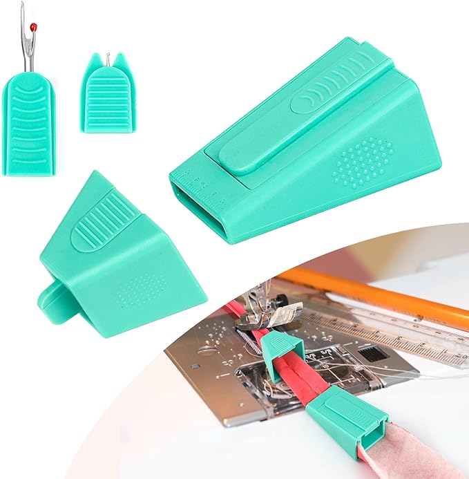 TIGARI Bias Tape Maker – Fabric Tube Maker with Needle Threader and Seam Ripper