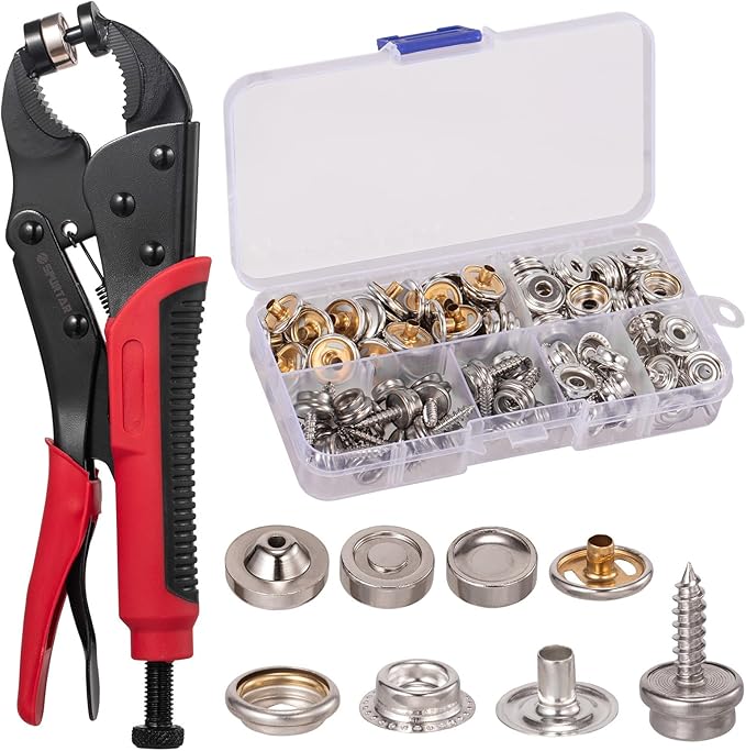 Heavy Duty Snap Fastener Pliers for Canvas and Fabric