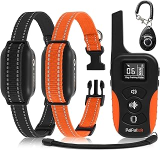 PaiPaitek Dog Vibration Collar with Controller for 2 Dogs