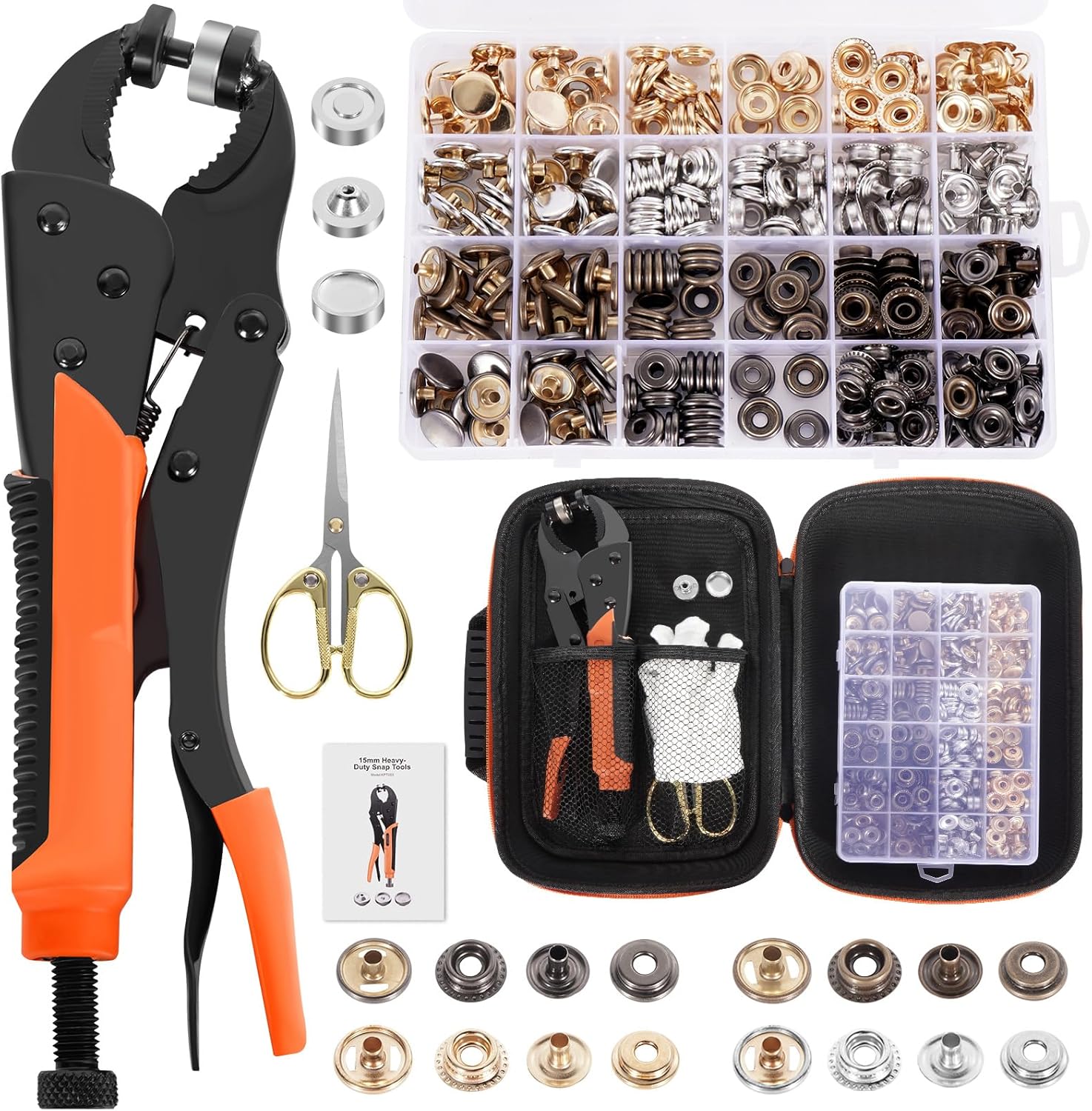 Heavy Duty Snap Button Magnetic Pliers