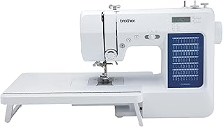 Brother CS7000X Computerized Sewing and Quilting Machine, 70 Built-in Stitches, LCD Display, Wide Table, 10 Included Feet, White