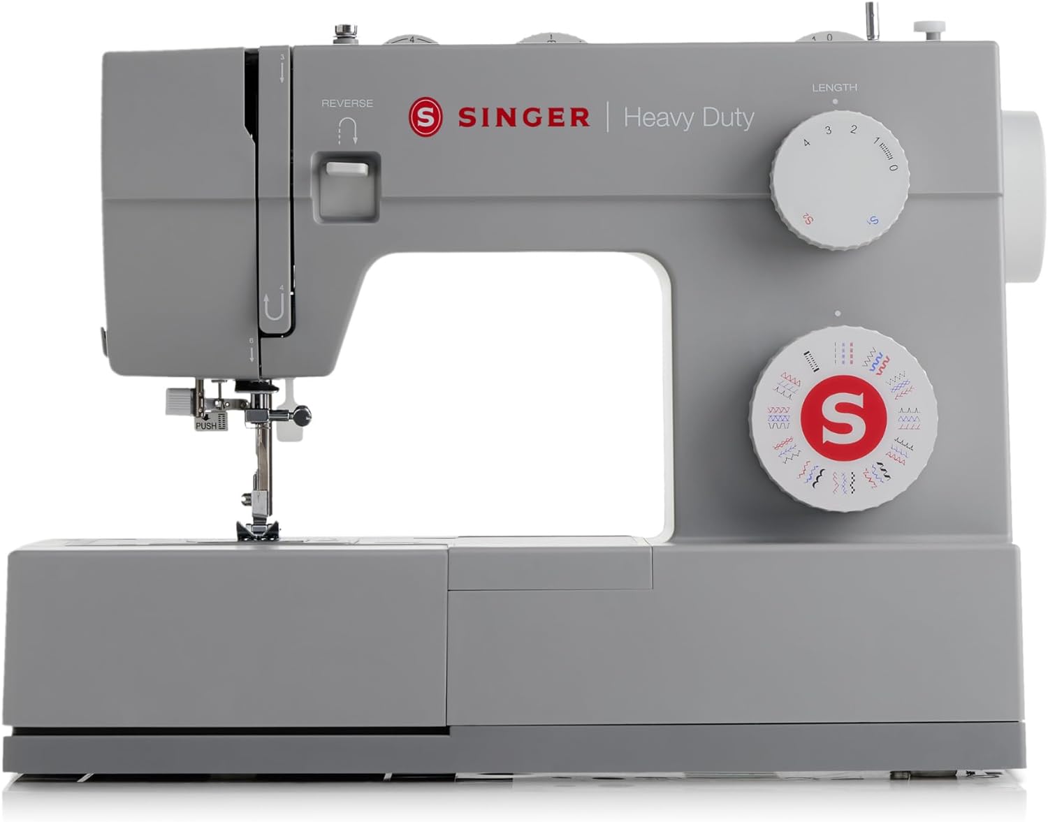 SINGER® Heavy Duty 4452 (Grey) High Speed Sewing Machine + Accessories
