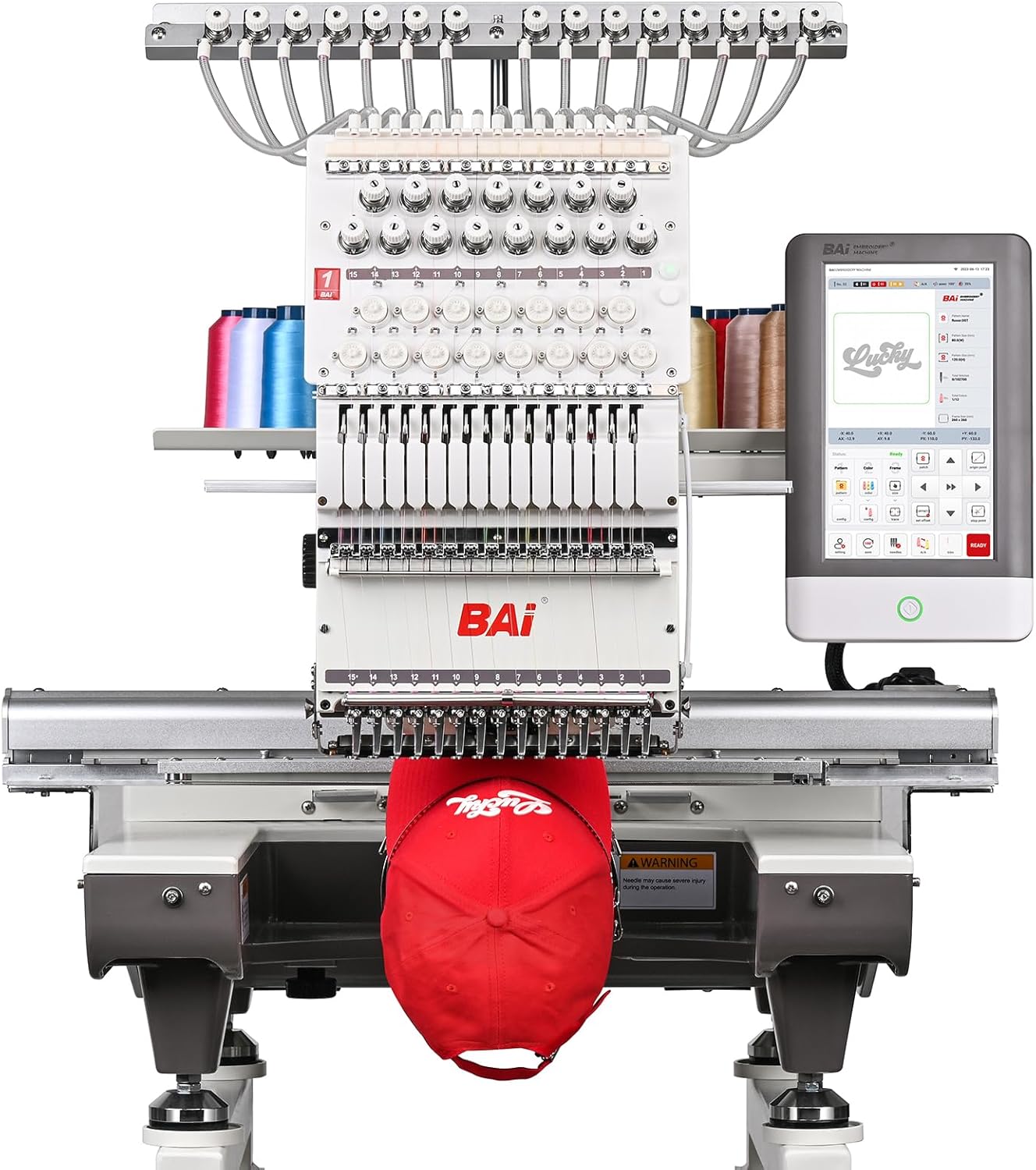 BAi The Mirror 15 Needle 20"x14" Large Area Commercial Embroidery Machine,1200 SPM High Speed 