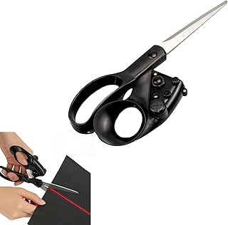 Professional Laser Guided Scissors for Fabric & Paper – Heavy Duty Laser Guide Cutting Tool with Ergonomic Handle for Sewing, Quilting, Crafts, Dressmaking & Kitchen Use, Stainless Steel Blades