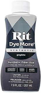 Rit DyeMore Single Bottle 7 Oz. Synthetic Liquid Fiber Dye for Clothing, Décor, and Crafts – Graphite