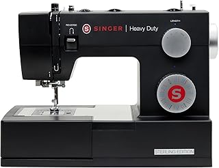 SINGER® HD 4432 Sterling Edition High Speed Sewing Machine +Accessory Kit |32 Built-In Stitches Deliver 110 Stitch Applications | 50% More Power for Thick Fabrics, 1100 Stitches/Min, 1-Step Buttonhole