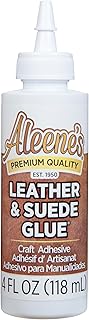 Aleene's Leather & Suede Glue, Adhesive For Crafts, Embellishments, Light Repairs, Leather Projects 4 fl oz