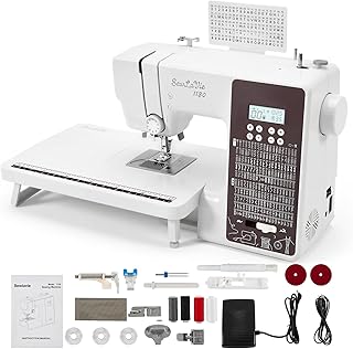 SewLaVie 1130 Computerized Sewing and Quilting Machine, 300 Stitches, LCD Screen, 1-Step Buttonhole