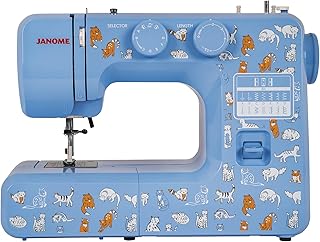 
Janome Cat Fancy Easy-to-Use Sewing Machine with Interior Metal Frame, Bobbin Diagram, Tutorial Videos