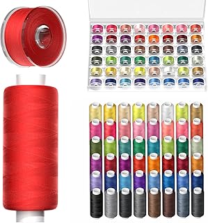 LIUHG 96Pcs Professional Sewing Thread Kit, 48 Colors 400 Yards/Spool