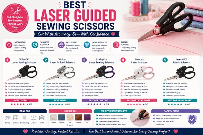 Best Laser Guided Sewing Scissors