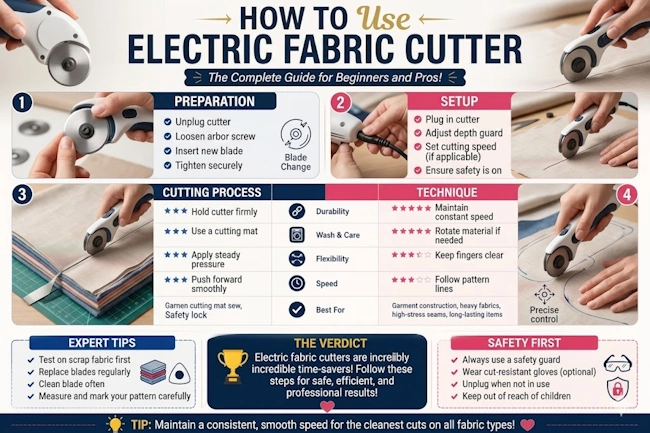 How to Use Electric Fabric Cutter