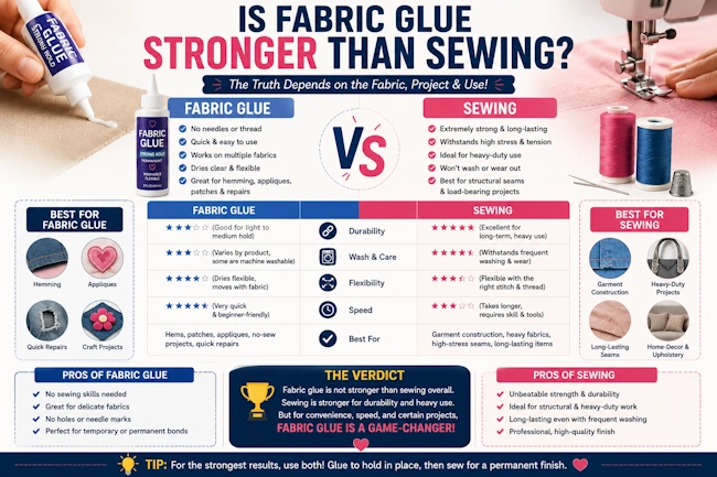 Is Fabric Glue Stronger Than Sewing