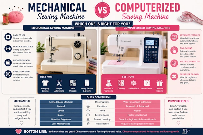 Mechanical vs Computerized Sewing Machine