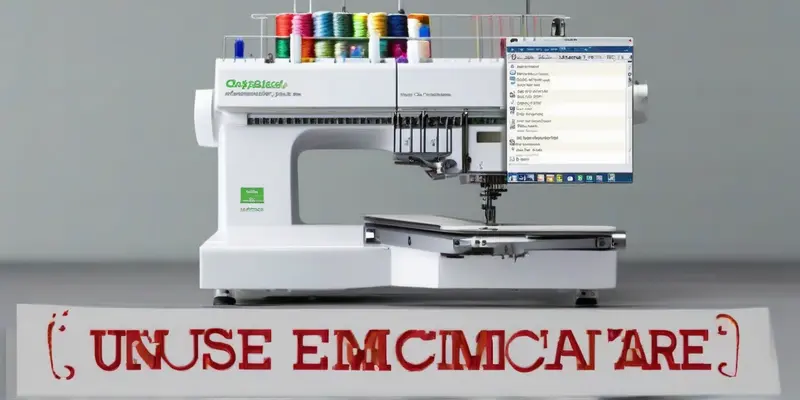 how to use a commercial embroidery machine