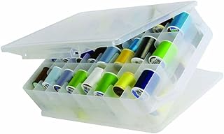 Double-Sided Sewing Organizer Box with 46 Grids