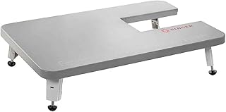 SINGER Gray Extension Table for Heavy Duty Mechanical Machines 4411, 4423, 4432, 4452, 5511, 5523, 5532, 6335 | Supports Larger Projects | Stable Surface with Foldable Leg