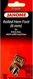Janome Rolled Hem Foot (6mm) #202080006 9mm Max Stitch Width Machines