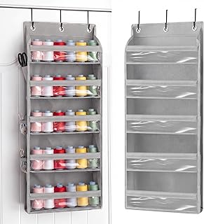 Tegeme 5-Tier Hanging Thread Holder Gray