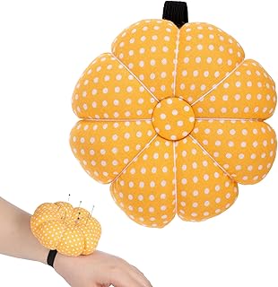 Sibba Wrist Pin Cushion Kit, Needle Pins Cushion with Elastic Strap 48Pcs Sewing Pins, Alfileres de Costura Cute Wearable Cushions for Needlework or DIY Crafts