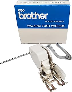 HONEYSEW Open Toe Walking Foot W/Guide for Brother Sewing Machine Quilting and Sewing Stitch Through Multiple Layers