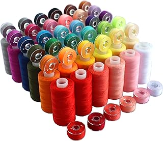 72 PCS Sewing Thread Assortment with Same-Color Bobbins