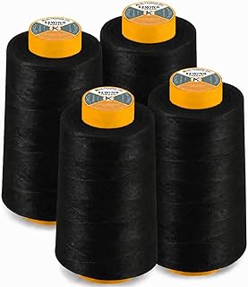 AK Trading 4-Pack Black All Purpose Thread Cones