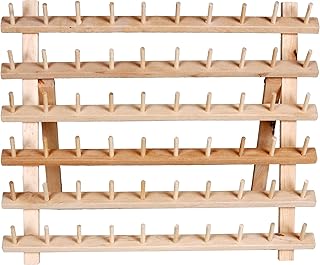 Dritz Wooden Thread Rack – Holds 60 Spools