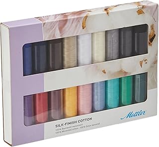 Mettler Silk Finish Cotton Thread Set | Colors may vary
