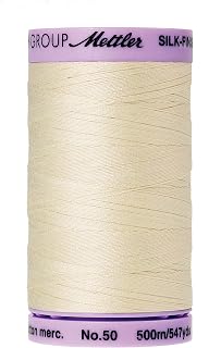 Mettler Silk-Finish Cotton Thread, Antique White