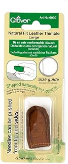 Clover Natural Fit Leather Thimble Large