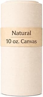 Sedona Designz 60" Wide Cotton Duck Canvas Fabric - Heavy Weight 10oz Durable 100% Cotton (Natural, 1 Yard)