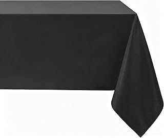 Softalker Rectangle Tablecloth 60 x 84 Inch Black