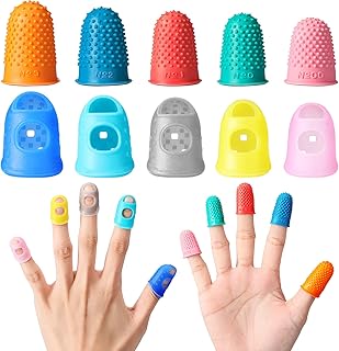 Zonon 20 Pcs Rubber Thimble Finger Protector