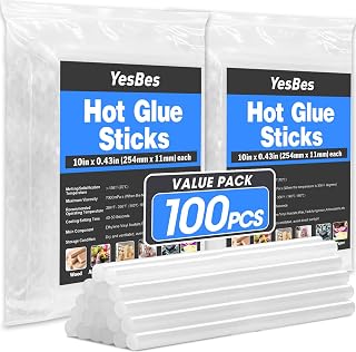 YesBes Full Size Clear Hot Glue Sticks