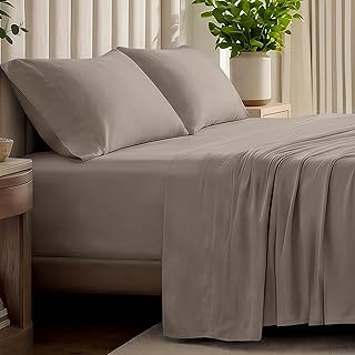Bare Home 100% Organic Cotton T-Shirt Fabric Sheet Set