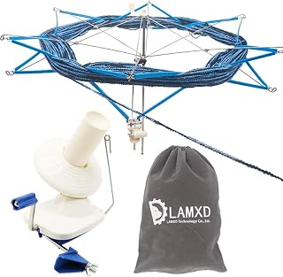 LAMXD Yarn Ball Winder and Umbrella Swift Combo